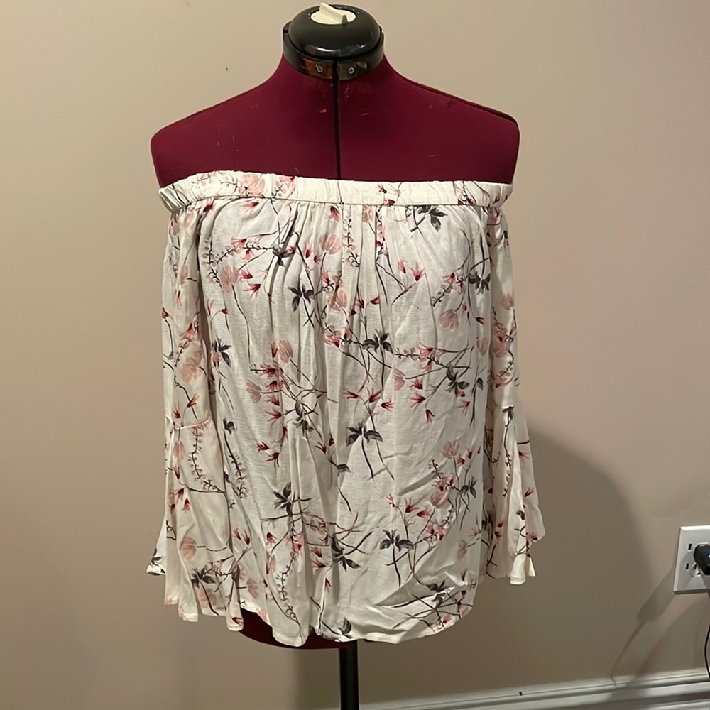 Lucky Brand Floral Longsleeve Strapless